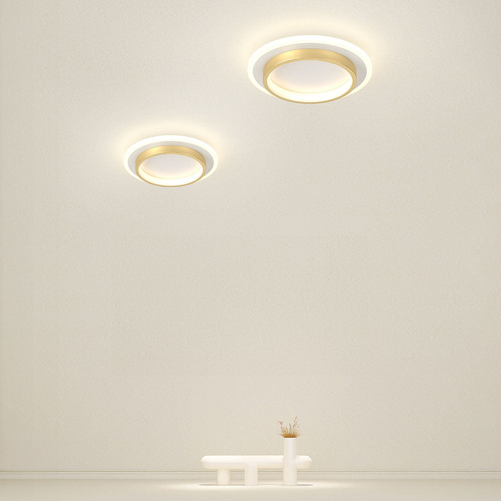 Basso | Compacte LED Plafondlamp met Houtprint
