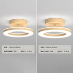 Orbene | Open Ring LED Plafondlamp met Houten Frame