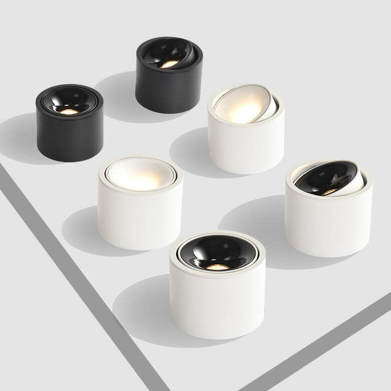 PuntoPuro | Modern Minimalist Round Spotlight – Verstelbare LED Plafondspot – Aluminium – Focus Verlichting