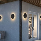 Ronde LED Buitenwandlamp – Halo Design – IP65 | Robustum