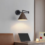 Noren | Nordic Minimalistische Wandlamp met Zwenkarm en Houtlook