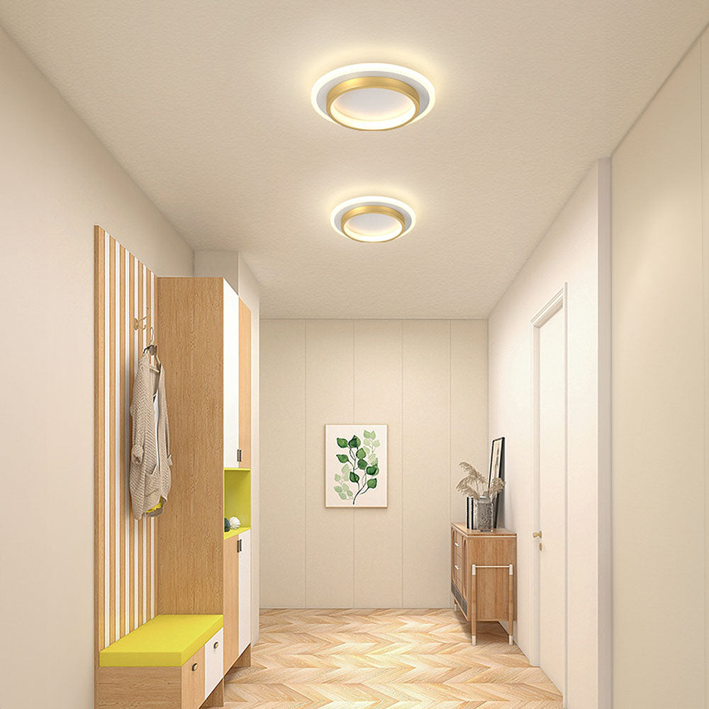 Basso | Compacte LED Plafondlamp met Houtprint