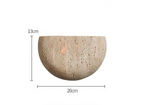 LED Wandlamp Travertin – Wabi-Sabi Design | Ishi