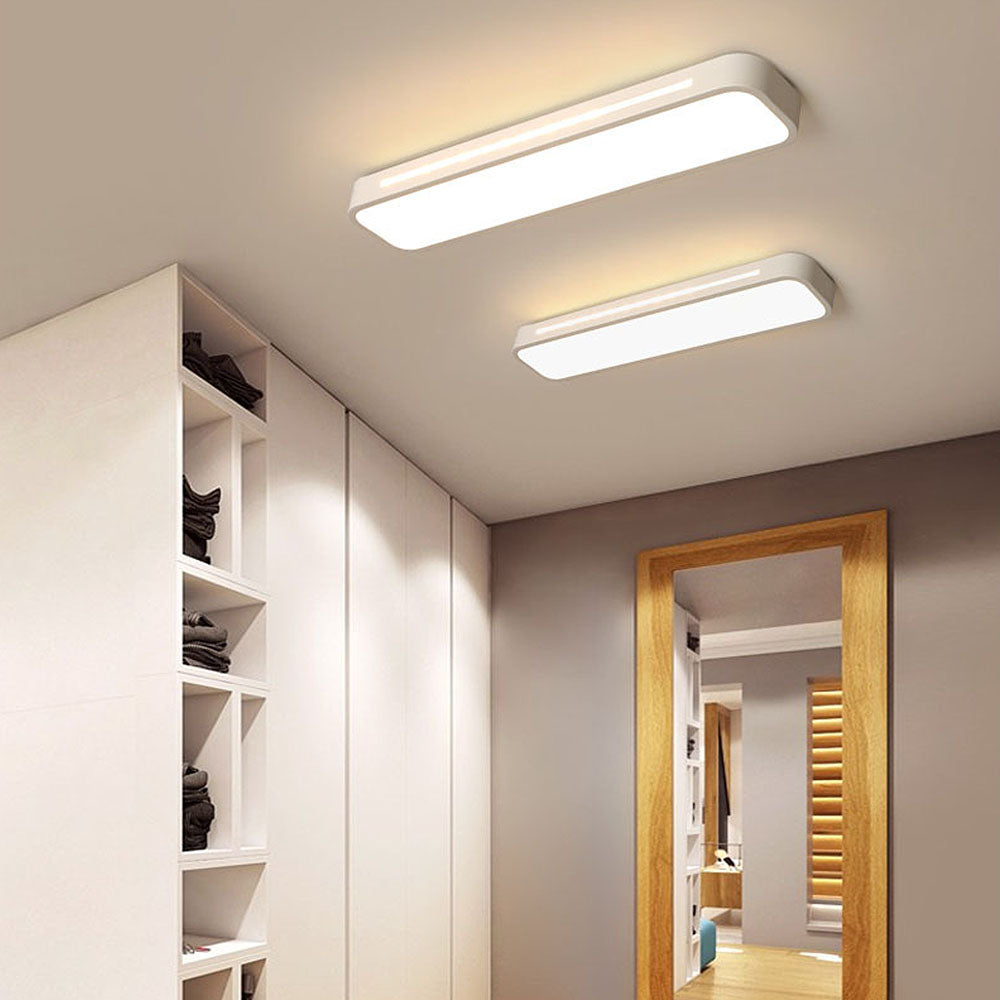 Rettango | Ultra-slanke LED Plafondlamp – Minimalistisch Rechthoekig Design van IJzer & Acryl