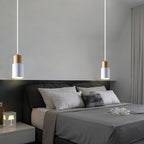 Otis | Cilinder Hanglamp – Metaal & Hout – Modern Design