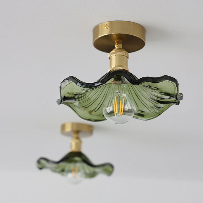 Fiore di Vetro | Hibiscus Plafondlamp – Glas & Goud