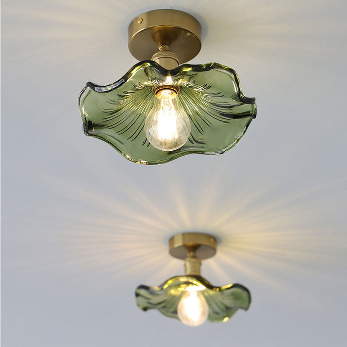 Fiore di Vetro | Hibiscus Plafondlamp – Glas & Goud