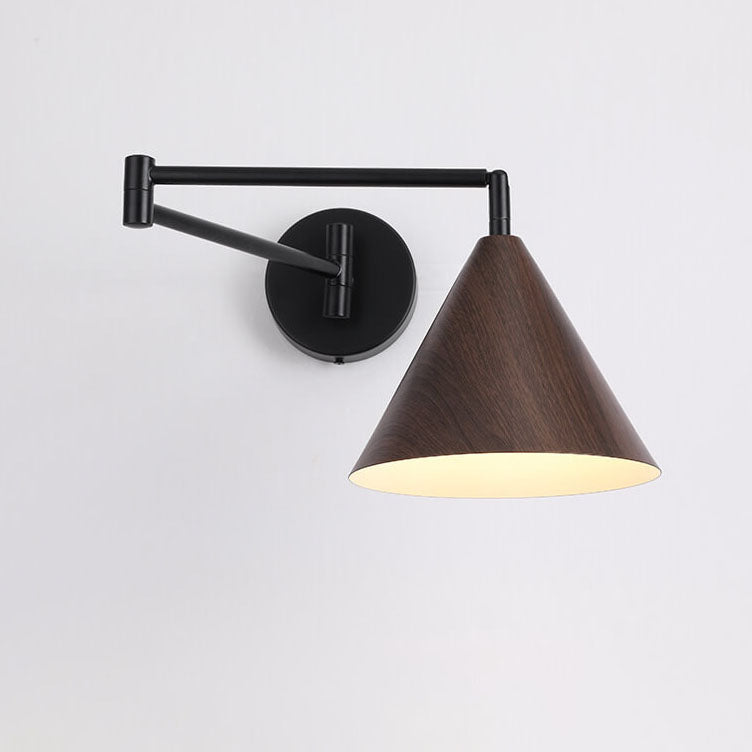 Noren | Nordic Minimalistische Wandlamp met Zwenkarm en Houtlook