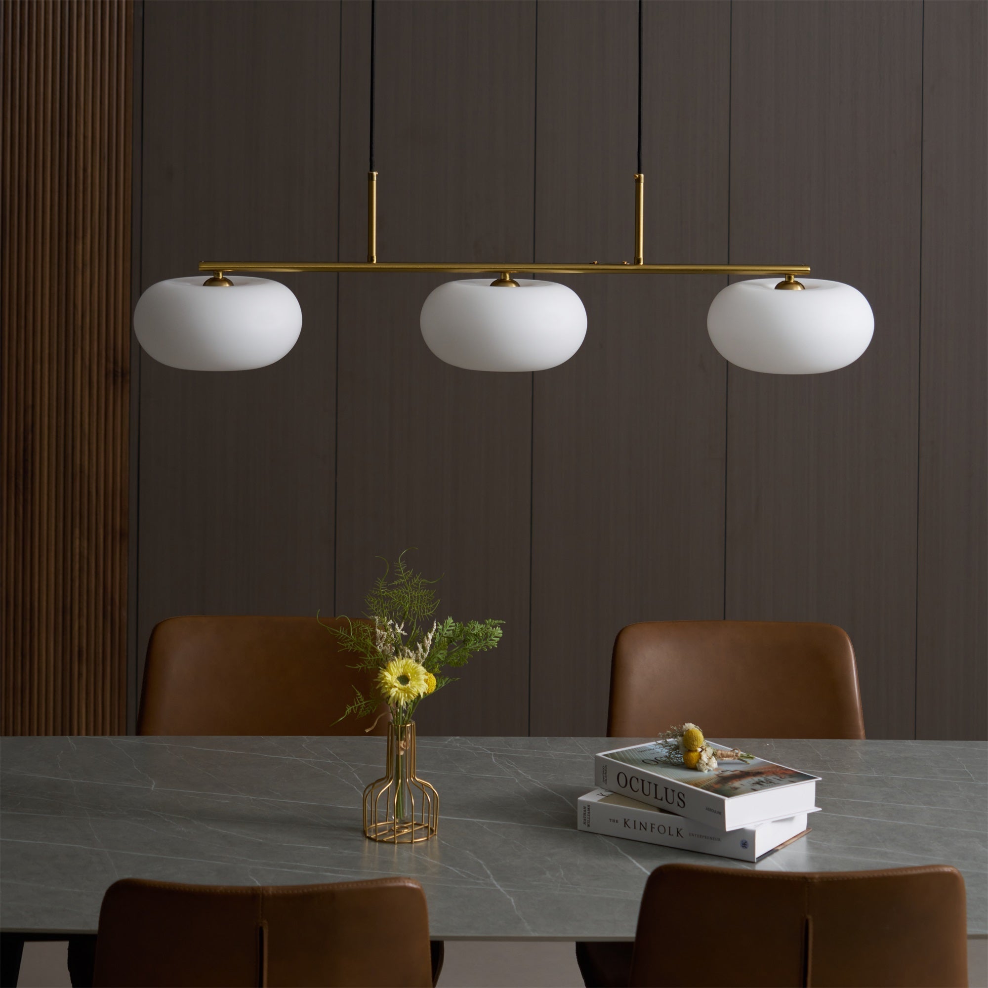 Aurabridge | Drie-lichts Hanglamp