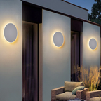 Ronde LED Buitenwandlamp – Halo Design – IP65 | Robustum