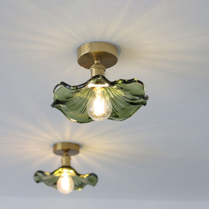 Fiore di Vetro | Hibiscus Plafondlamp – Glas & Goud
