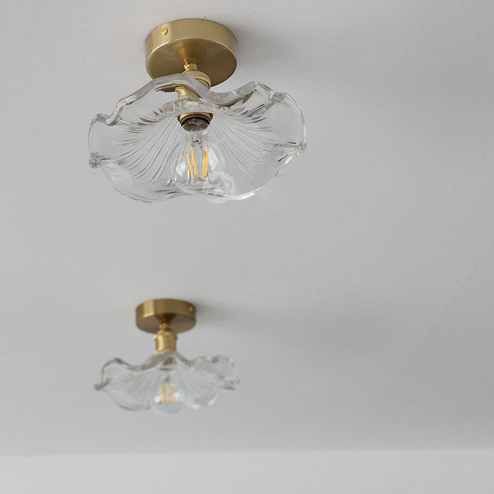 Fiore di Vetro | Hibiscus Plafondlamp – Glas & Goud