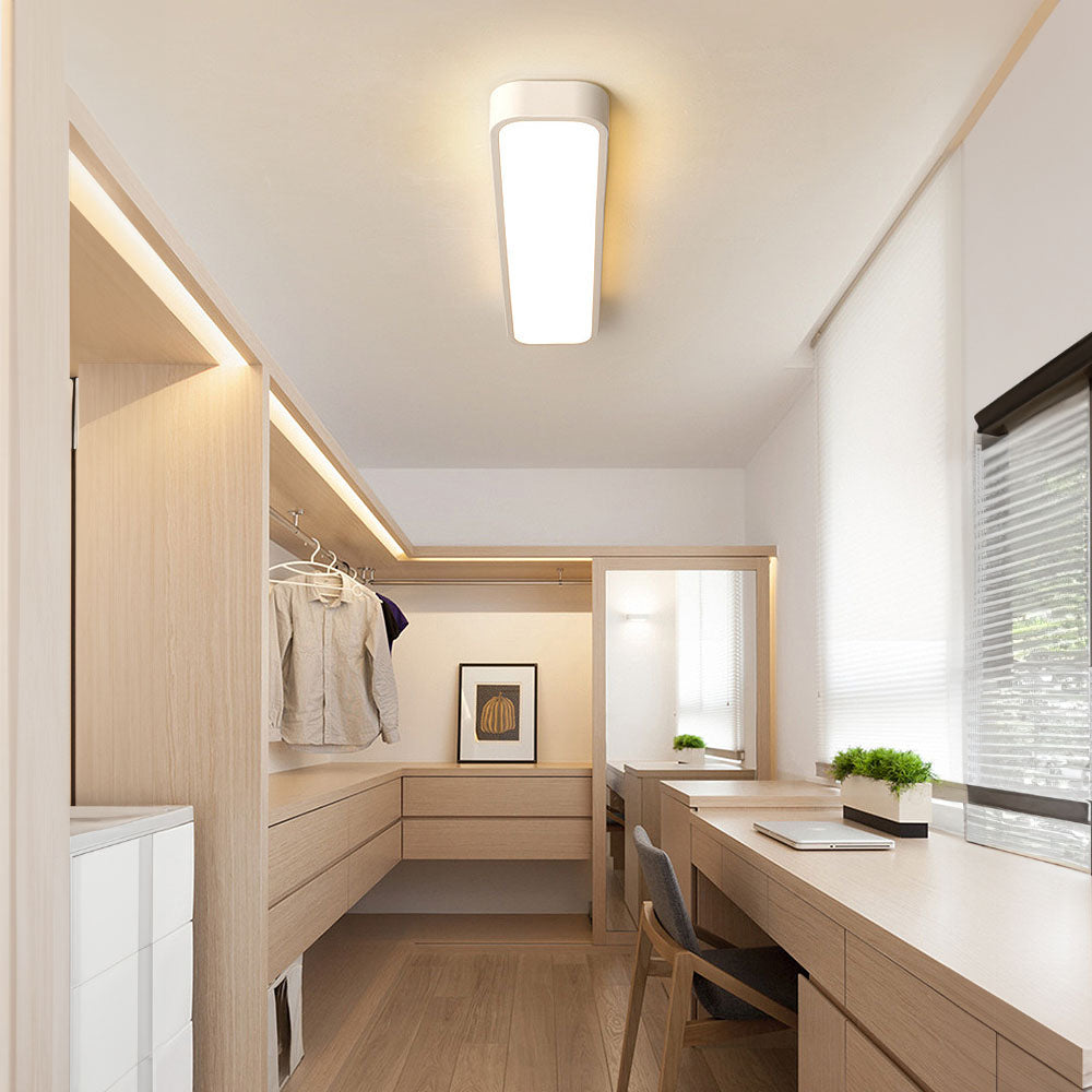 Rettango | Ultra-slanke LED Plafondlamp – Minimalistisch Rechthoekig Design van IJzer & Acryl