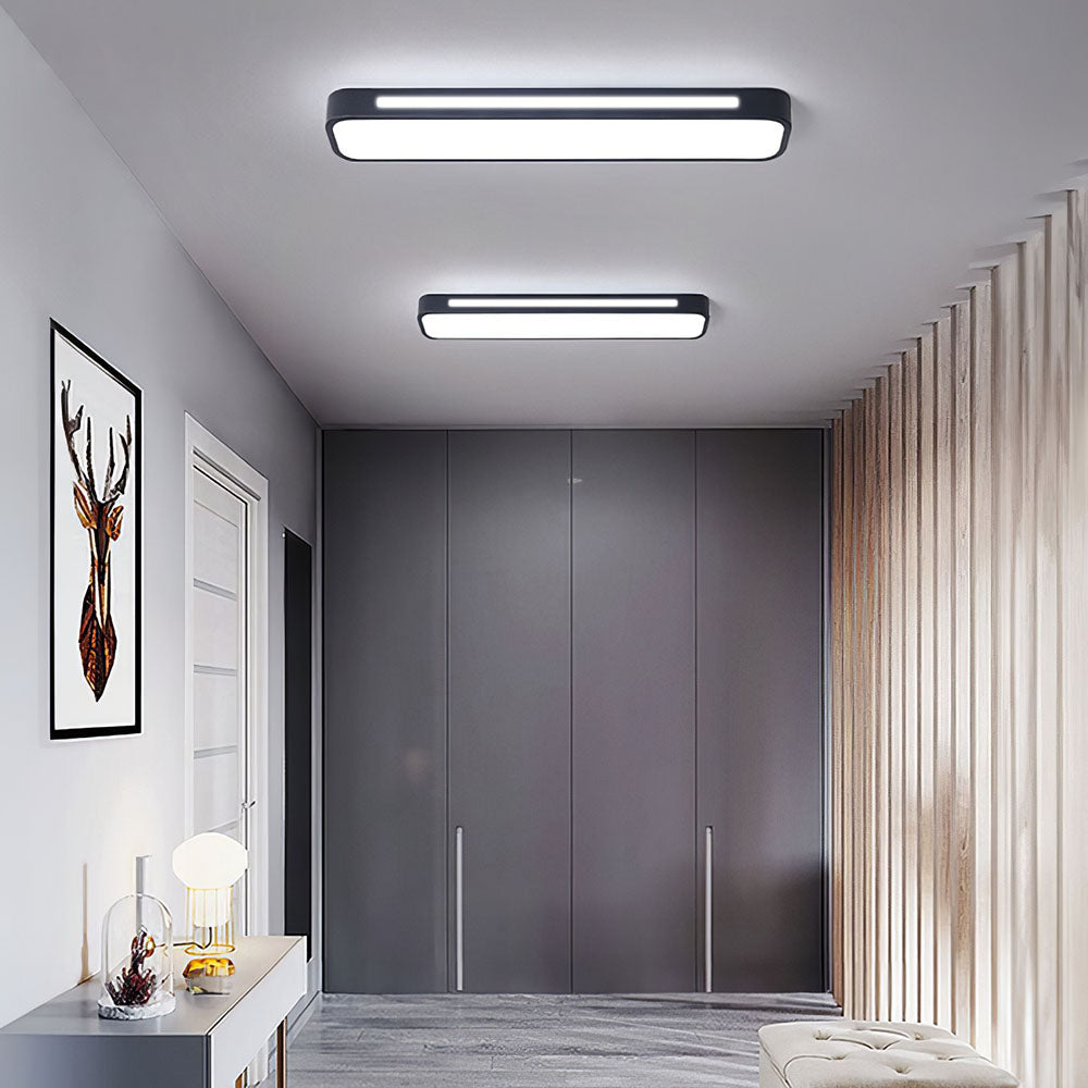 Rettango | Ultra-slanke LED Plafondlamp – Minimalistisch Rechthoekig Design van IJzer & Acryl