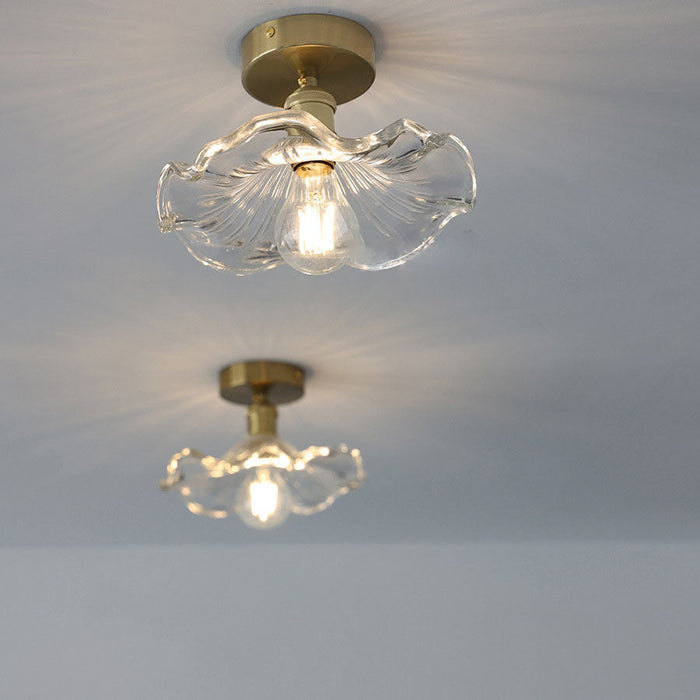 Fiore di Vetro | Hibiscus Plafondlamp – Glas & Goud