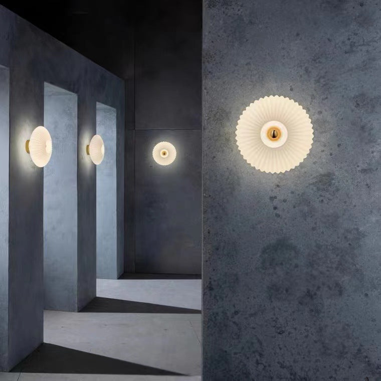 Luvia | Design Wandlamp van Gestreept Glas