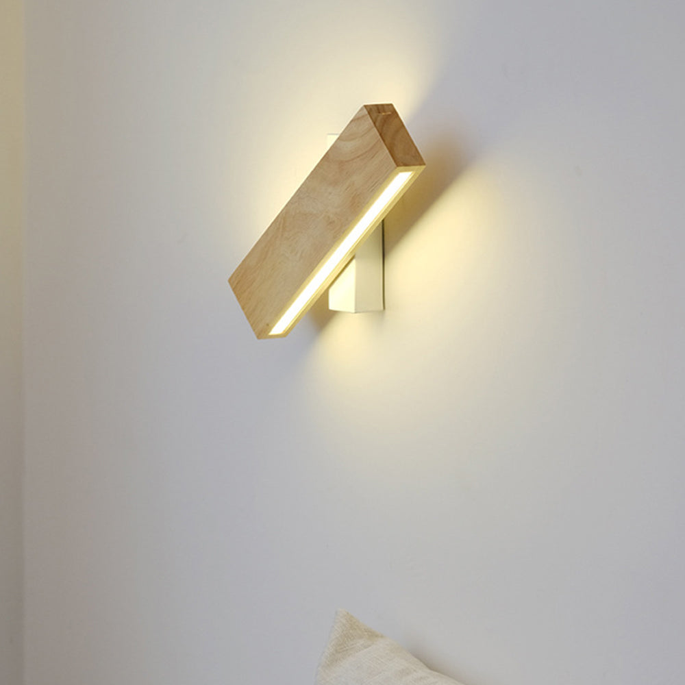 Draaibare LED Wandlamp – Hout Design | Lignum