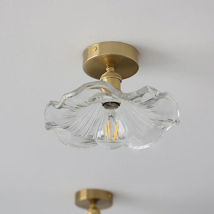 Fiore di Vetro | Hibiscus Plafondlamp – Glas & Goud