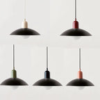 Pastel Dome | Bauhaus Hanglamp – Kleurrijk Metaal & Glas – Verstelbaar