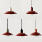 Pastel Dome | Bauhaus Hanglamp – Kleurrijk Metaal & Glas – Verstelbaar