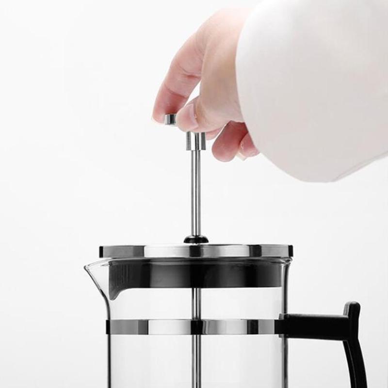 Vetro Puro | French Press Koffiemaker – 350ml – Hittebestendig Glas & RVS