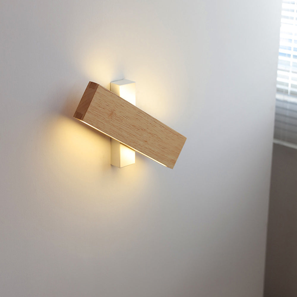 Draaibare LED Wandlamp – Hout Design | Lignum