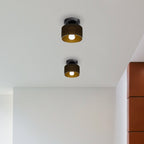 Vetro | Retro Plafondlamp van Gekleurd Glas