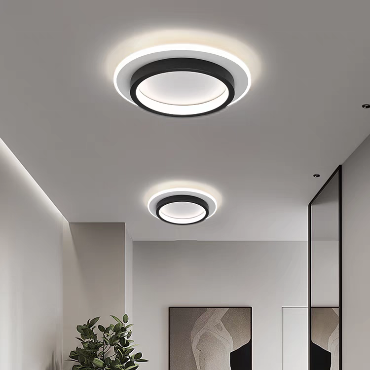 Basso | Compacte LED Plafondlamp met Houtprint