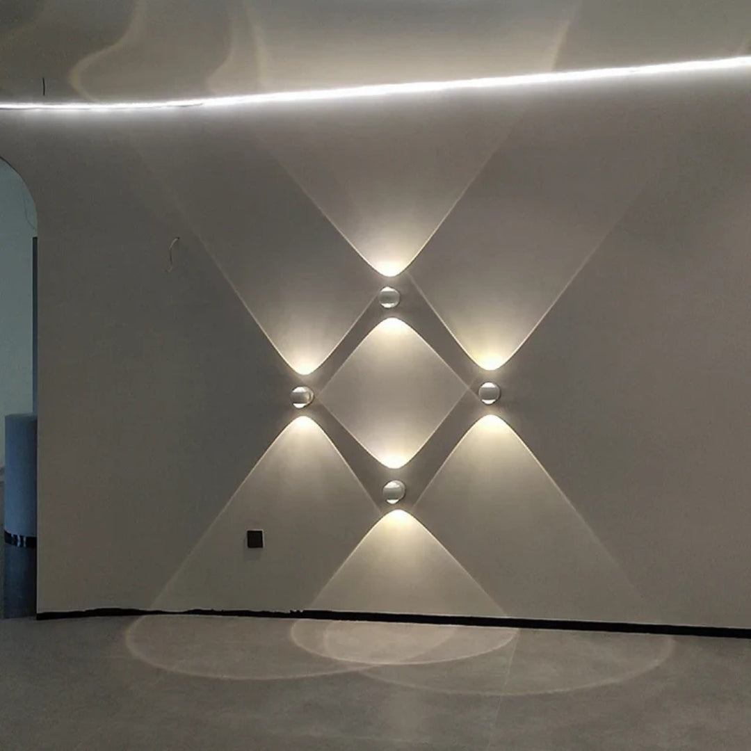 Cintra | Wandlamp met Kristalglas – Up & Down Licht – Compact Design