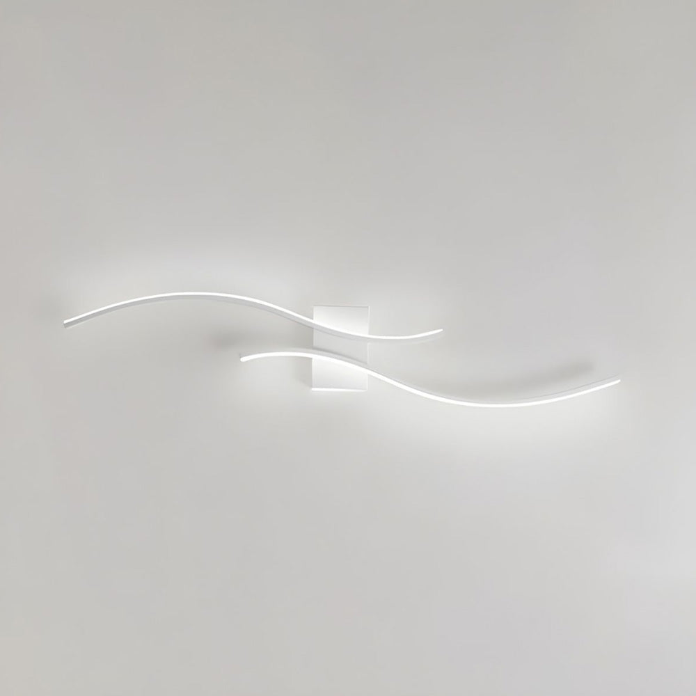 Sinu | Artistieke LED Wandlamp – Modern Golvend Design met Indirect Licht