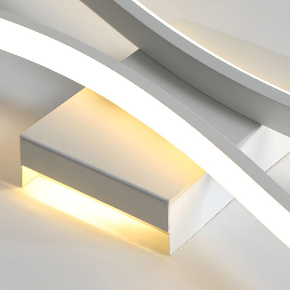 Sinu | Artistieke LED Wandlamp – Modern Golvend Design met Indirect Licht