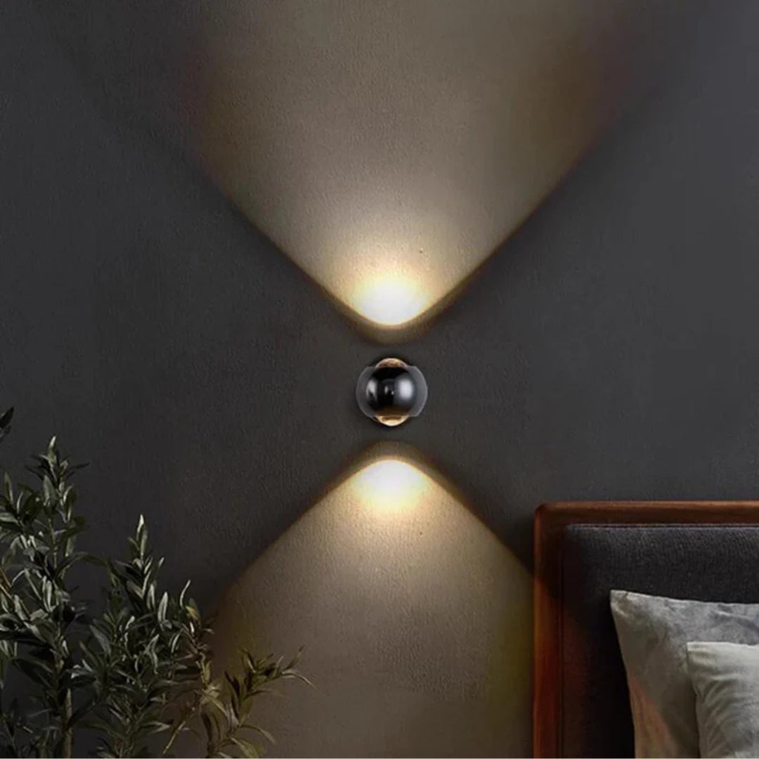 Cintra | Wandlamp met Kristalglas – Up & Down Licht – Compact Design
