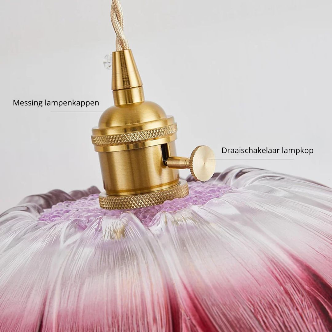 Cullivan | Bloemvormige Glazen Hanglamp