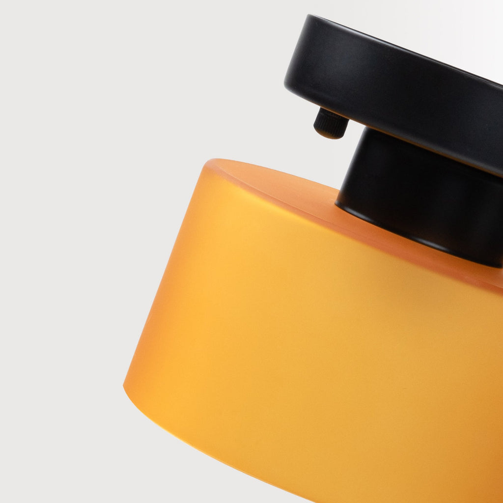Vetro | Retro Plafondlamp van Gekleurd Glas