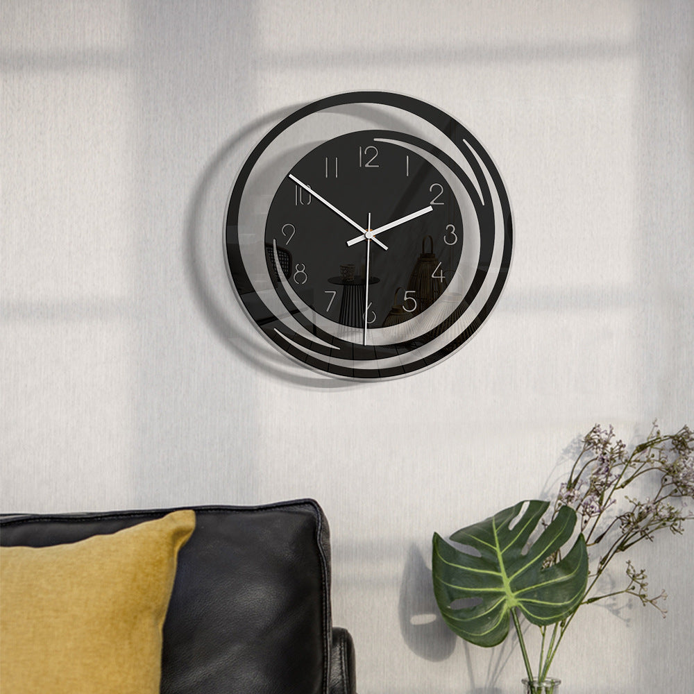 Tempo-Puro | Elegante Design Wandklok – Minimalistisch Zwart – Ø 30 cm
