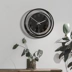 Tempo-Puro | Elegante Design Wandklok – Minimalistisch Zwart – Ø 30 cm