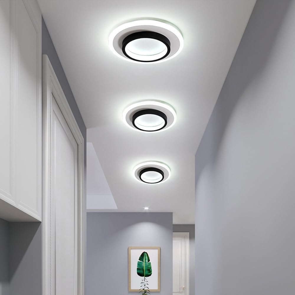 Basso | Compacte LED Plafondlamp met Houtprint