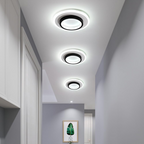 Basso | Compacte LED Plafondlamp met Houtprint
