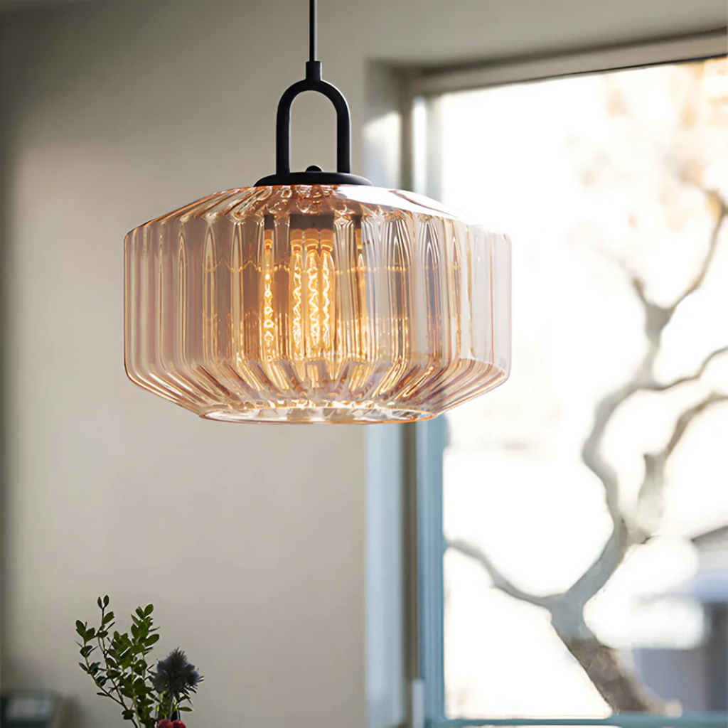 Rivelle | Retro Gekleurde Glazen Hanglamp