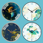 Fiorina | Geluidsloze Bloemenwandklok – Elegant Romantisch Design – 25 cm – Stil Kwartsuurwerk