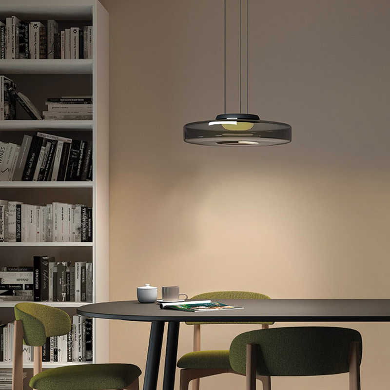 Volutea | Gelaagde Glazen Hanglamp met Warm LED Licht