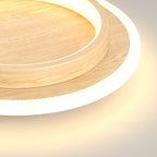 Basso | Compacte LED Plafondlamp met Houtprint