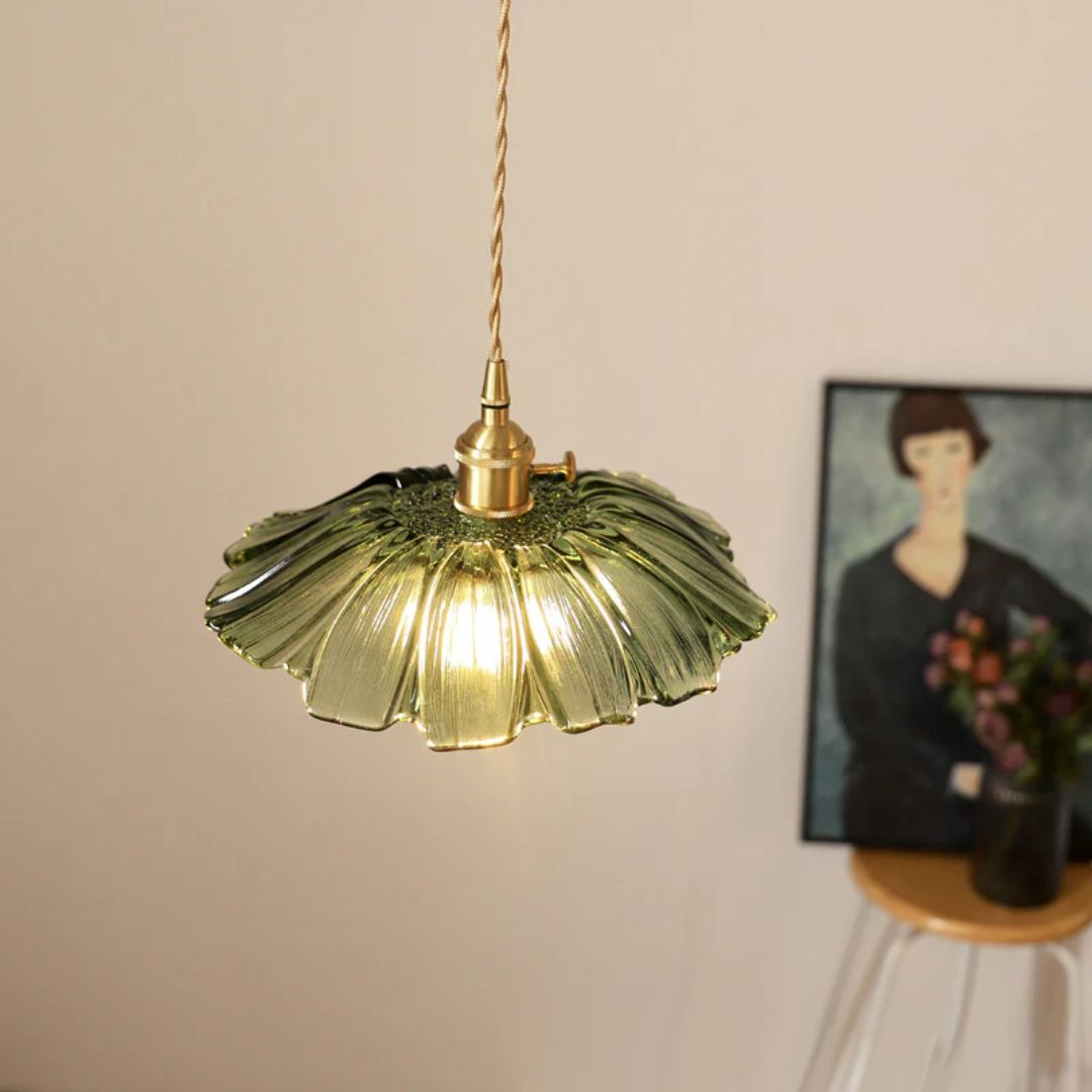 Cullivan | Bloemvormige Glazen Hanglamp