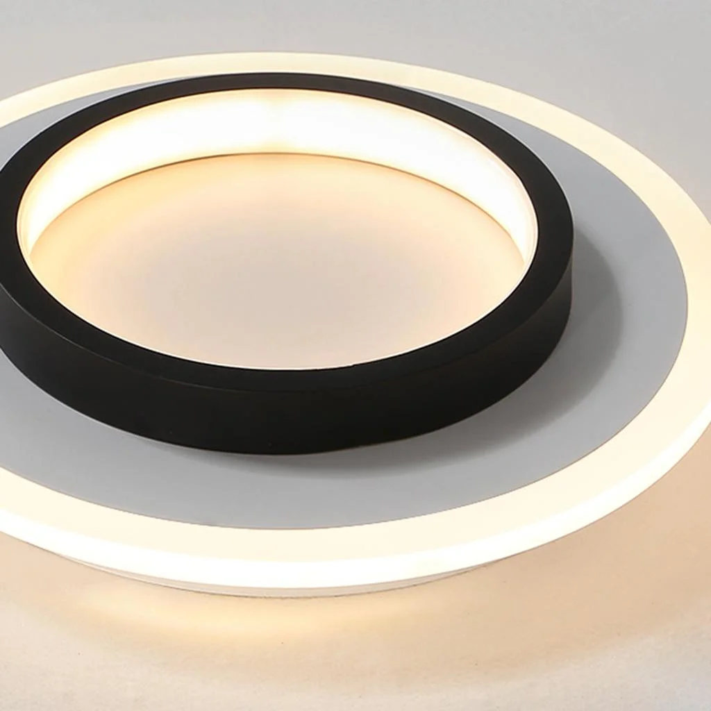Basso | Compacte LED Plafondlamp met Houtprint