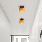 Vetro | Retro Plafondlamp van Gekleurd Glas