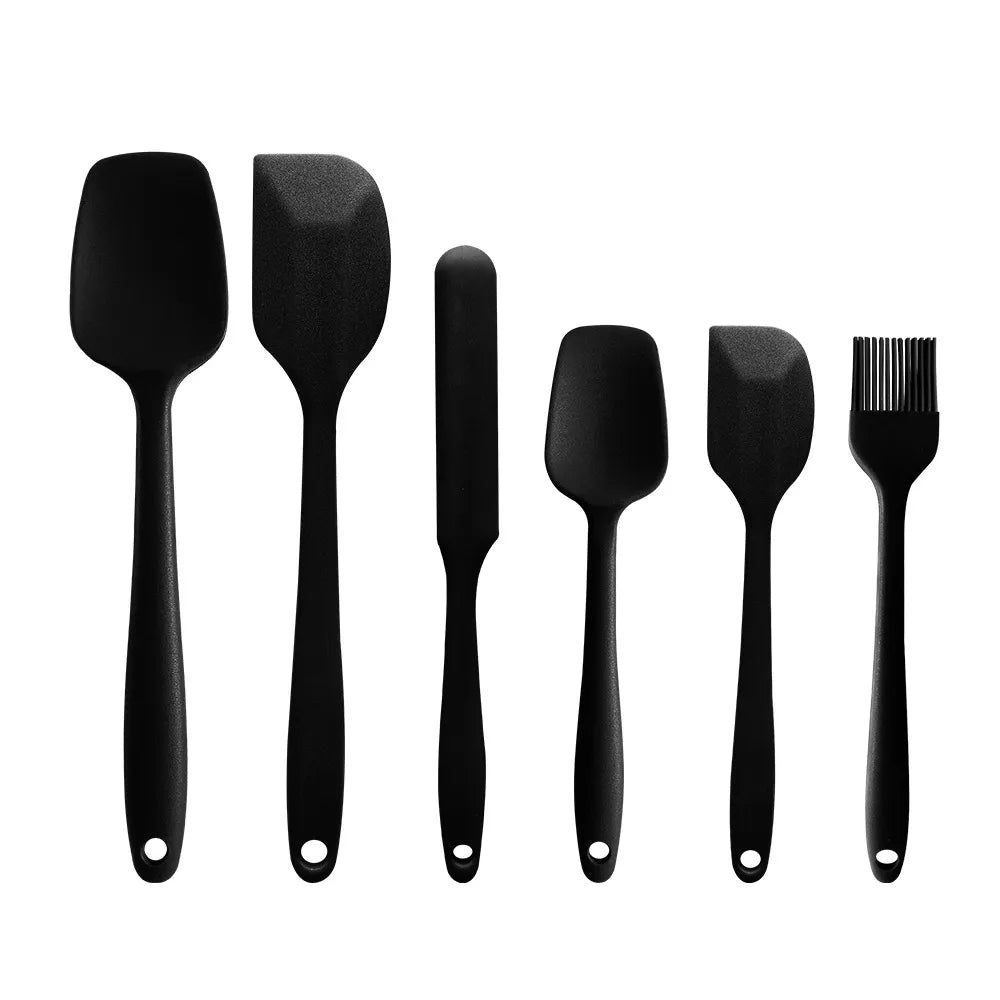 Cucina-Flex | 6-delige Siliconen Spatelset – Hittebestendig & Naadloos Design – Anti-aanbak Veilig