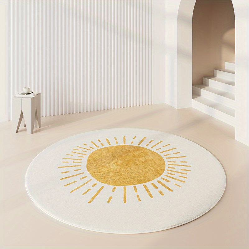 Cuore-Tondo | Modern Rond Vloerkleed – Met Antislip-onderzijde – 100 cm