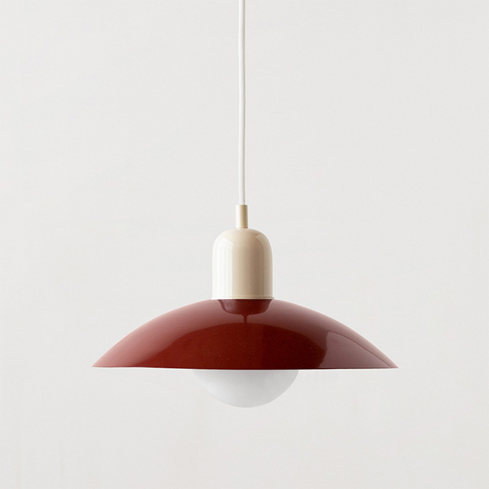 Pastel Dome | Bauhaus Hanglamp – Kleurrijk Metaal & Glas – Verstelbaar