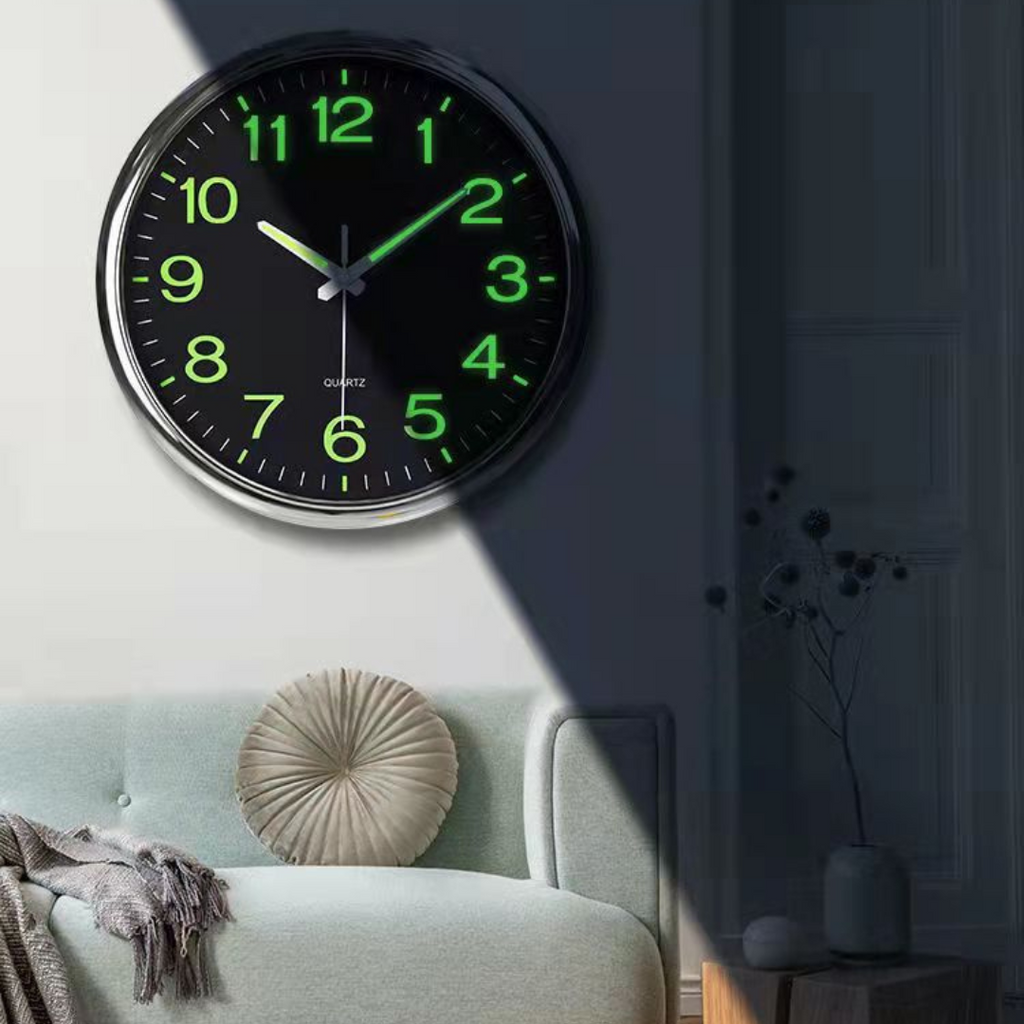 KlarTid | Moderne LED Wandklok – Heldere Tijdsweergave – Ø 30 cm – Functioneel Design