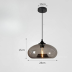 Glavero | Vintage Hanglamp van Gekleurd Glas